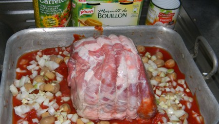 ingrédients rôti de porc à l'autocuiseur